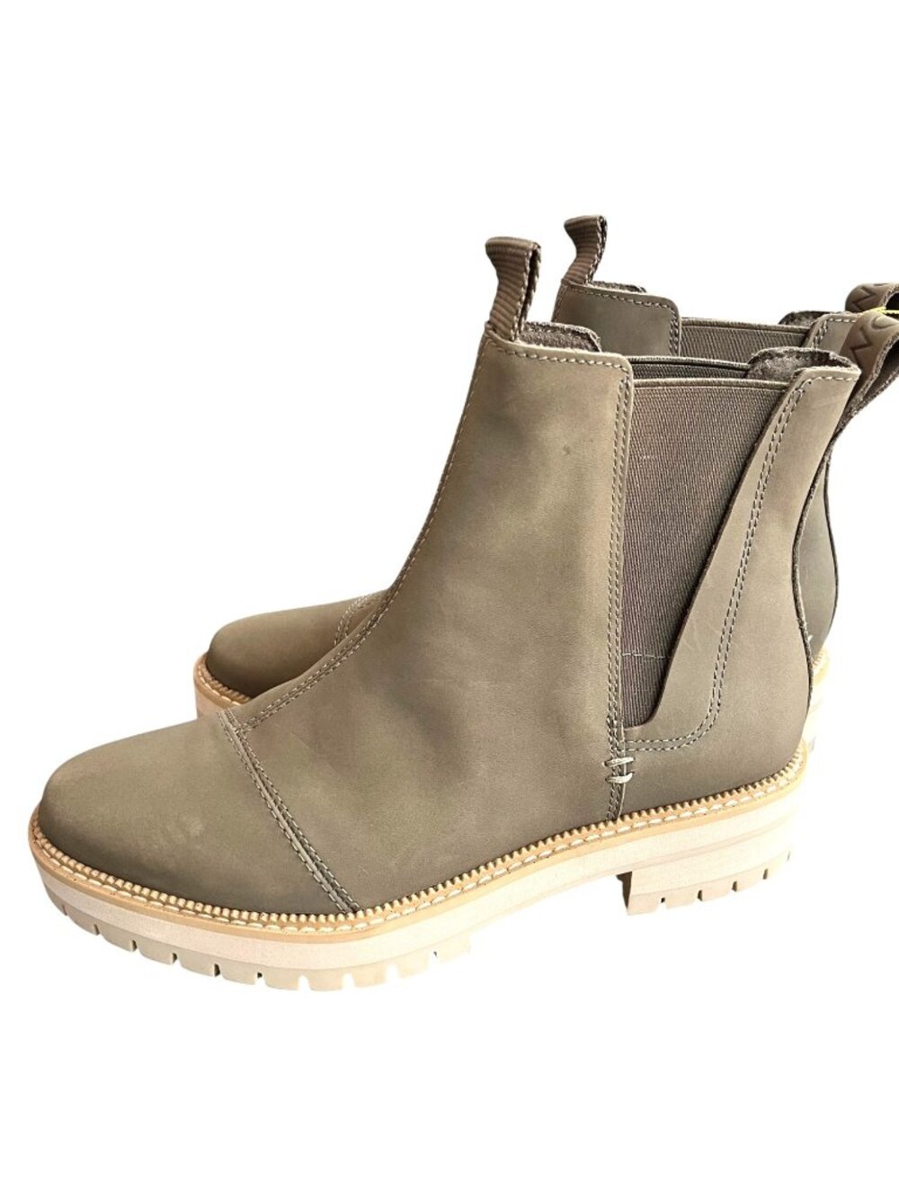 Toms Women's Olive Green Ankle Boots Size 7.5